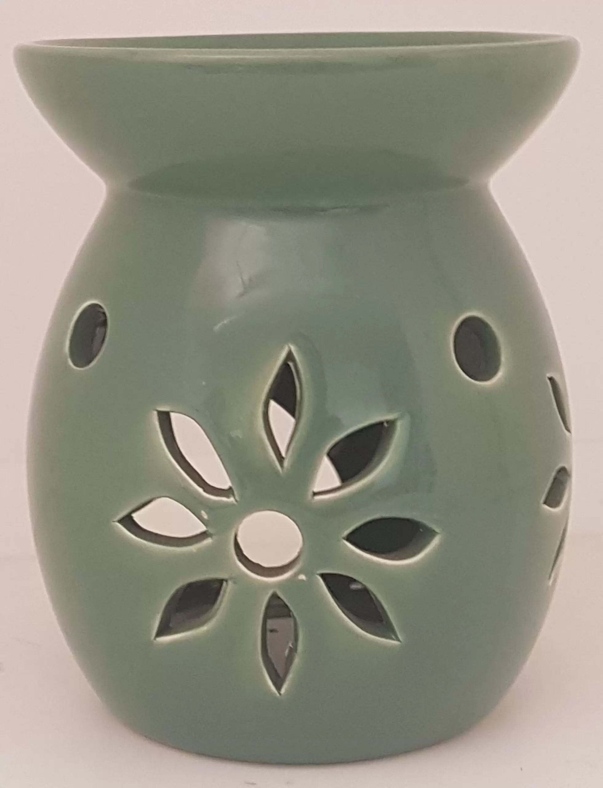 Brucia Essenze in Ceramica Flower Verde in offerta su Sira Bio