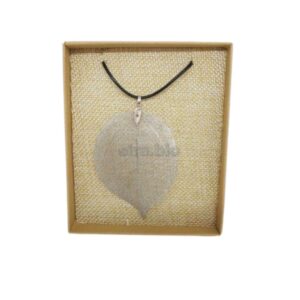Collana Foglia Gold Oro Bianco
