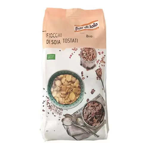 Fiocchi di Soia Tostati Bio - 500g in offerta su Sira Bio