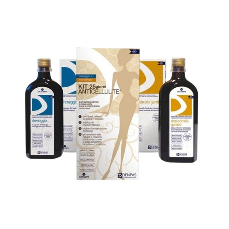 Kit Anticellulite 25 giorni Drenaggio+Microcircolo – 2×500 ml.sira.bio