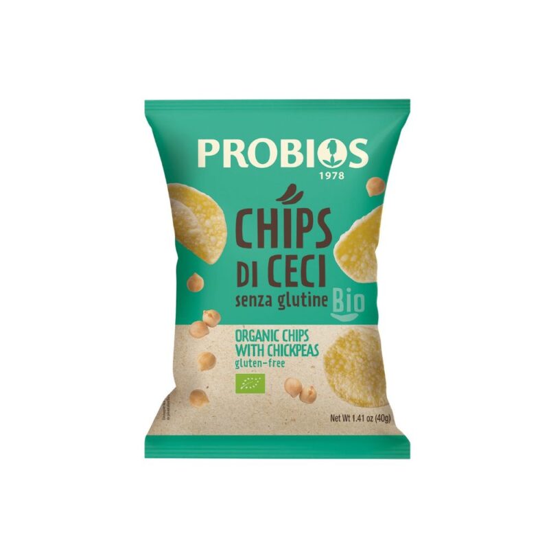Probios Chips di Ceci Bio Senza Glutine - 40g.sira.bio
