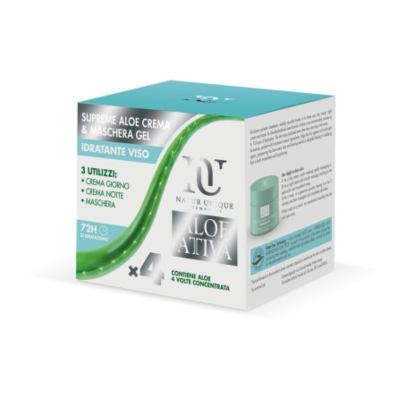 Supreme Aloe Idratante Crema & Maschera Gel Viso.SIRA.BIO