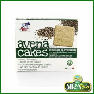 Avenacakes - Crackers di Avena con Semi di Chia e Canapa Bio - 250 g