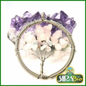Collana albero della vita QUARZO ROSA