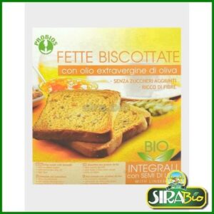 Fette Biscottate Integrali con Semi di Lino - senza zucchero - 270 g