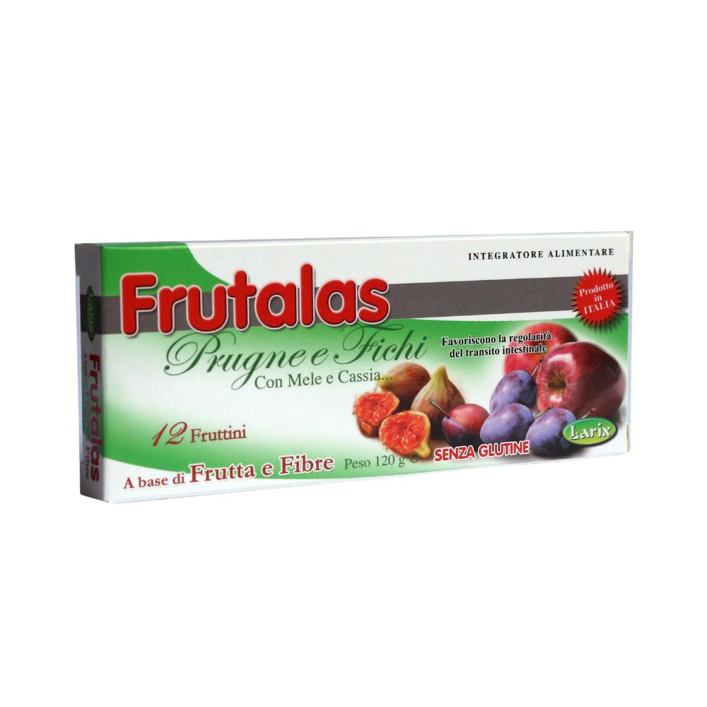 Larix Frutalas Prugne e Fichi - 24 fruttini masticabili da 10 g