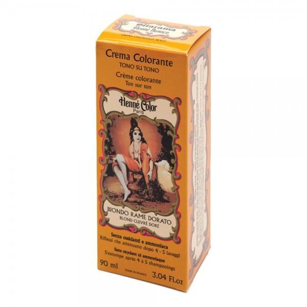 Hennè Crema Colorante Biondo Rame Dorato - 90ml