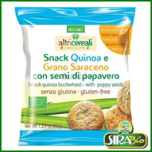 Snack Quinoa e Grano Saraceno con semi di papavero - Bio - 35 g