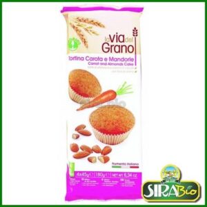 Tortina Carota e Mandorle - Bio - 4x 45 g