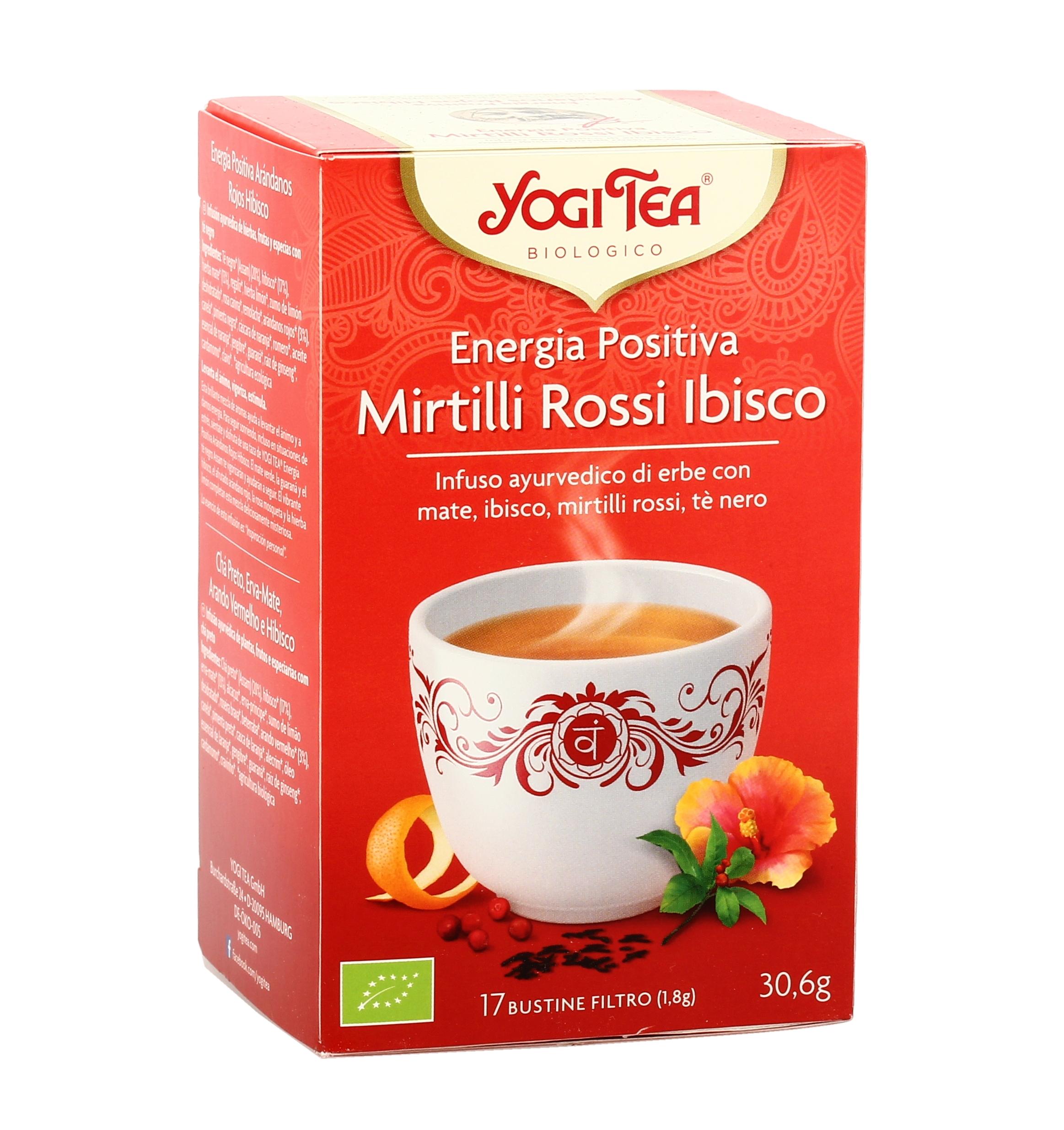 Yogi Tea " Energia Positiva Mirtilli Rossi Ibisco " Bio - 17 filtri