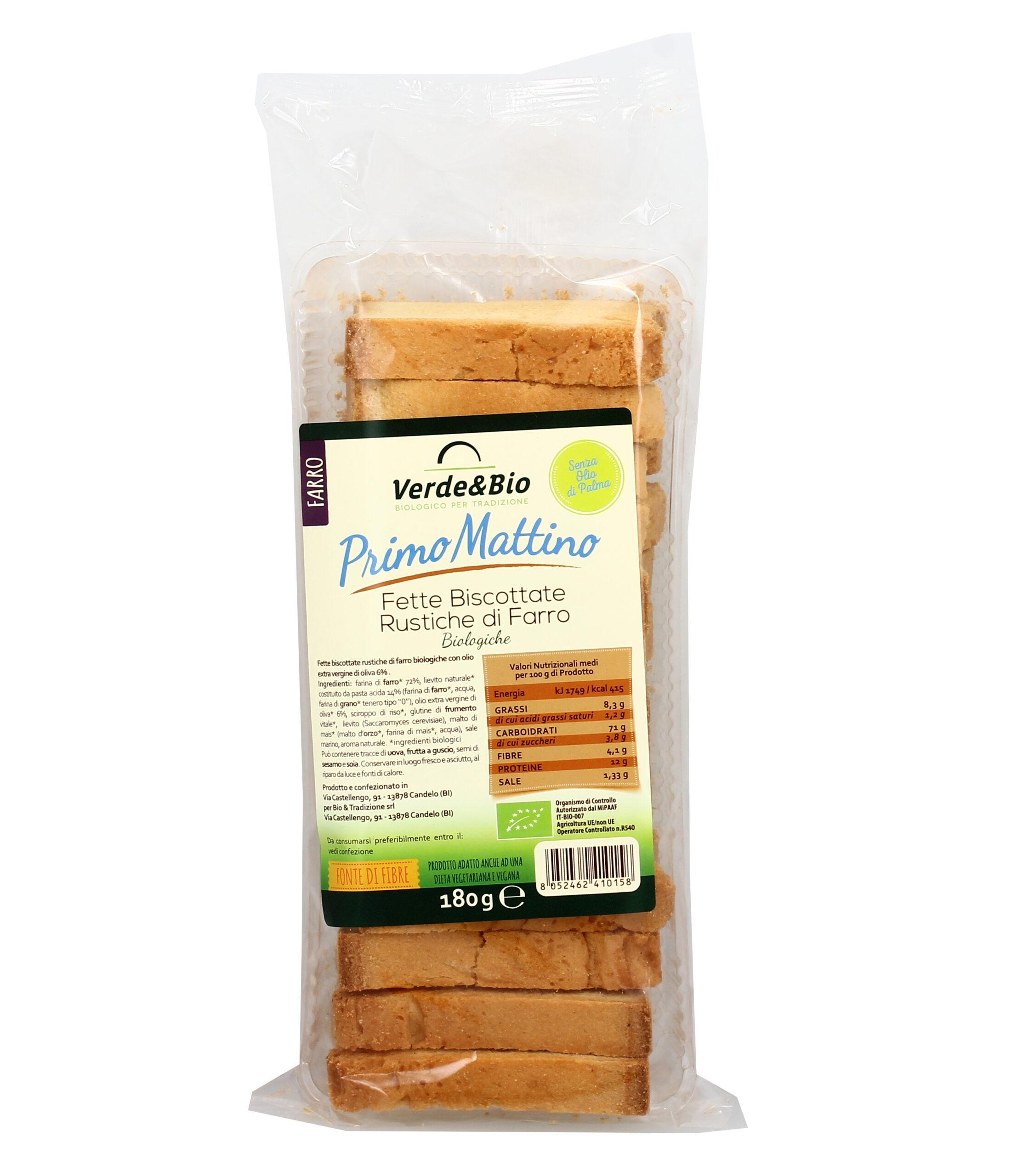Fette Biscottate Rustiche Di farro Bio - 180gr