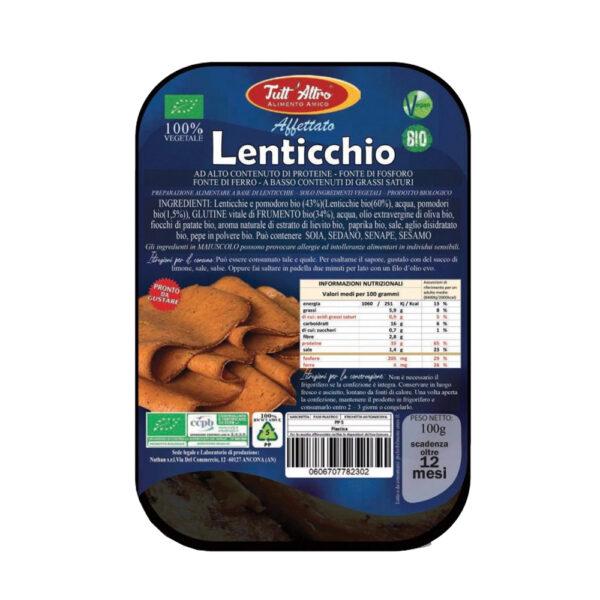 Affettato Lenticchio Vegan Bio - 100gr
