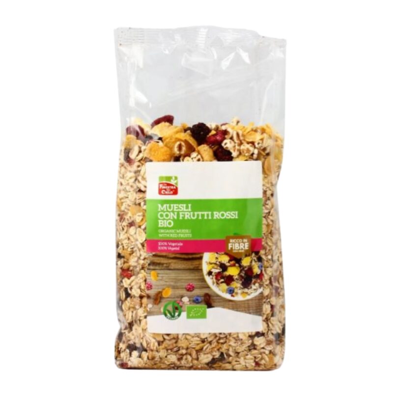muesli con frutti rossi