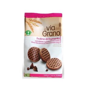 Biscotti di frumento con Cacao e Gocce di Cioccolato - 300g