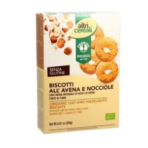 Biscotti all' Avena e Nocciole Bio - 250 gr