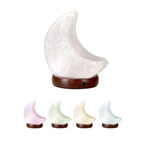 Lampada USB Sale Himalayano Bianco - Luna
