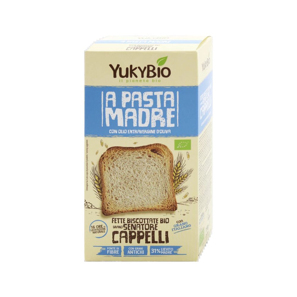 YukyBio A Pasta Madre Fette Biscottate Bio Grano Senatore Cappelli - 2 X 95gr