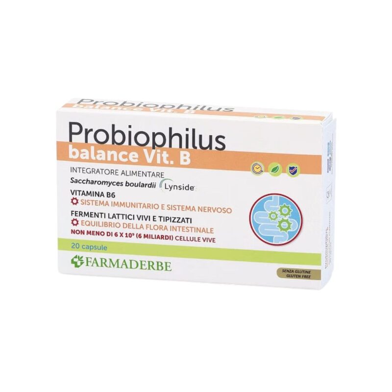 Farmaderbe Probiophilus Balance Vit.B - 20 capsule.sira.bio