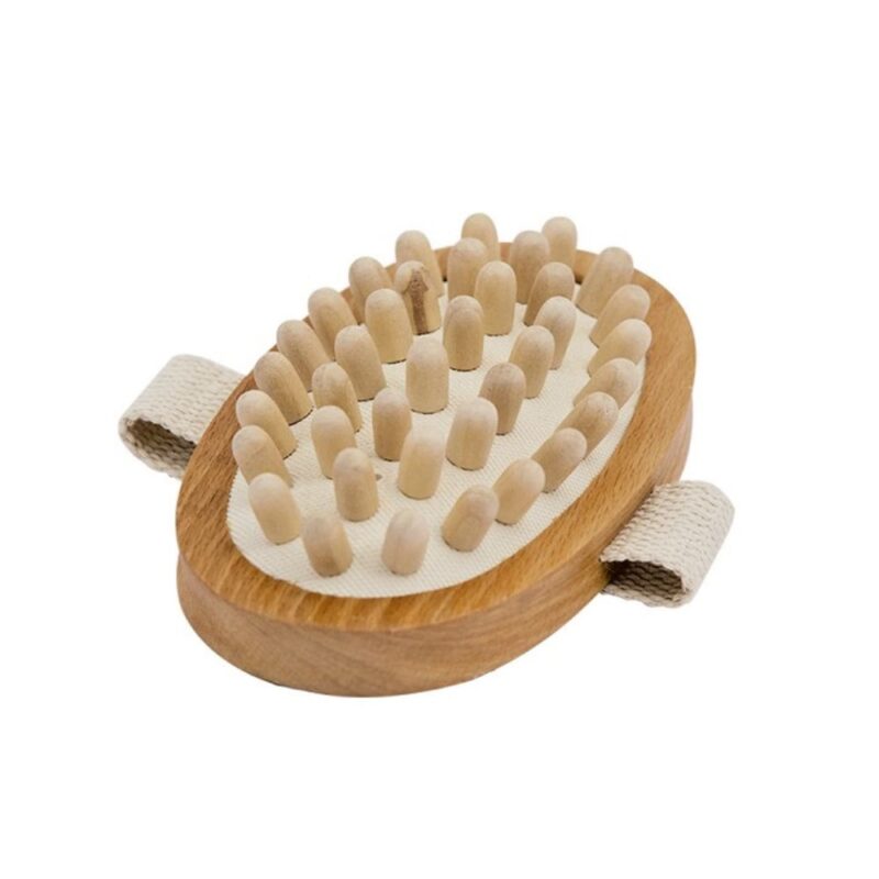Spazzola Ovale Anticellulite in Legno di Faggio.sira.bio