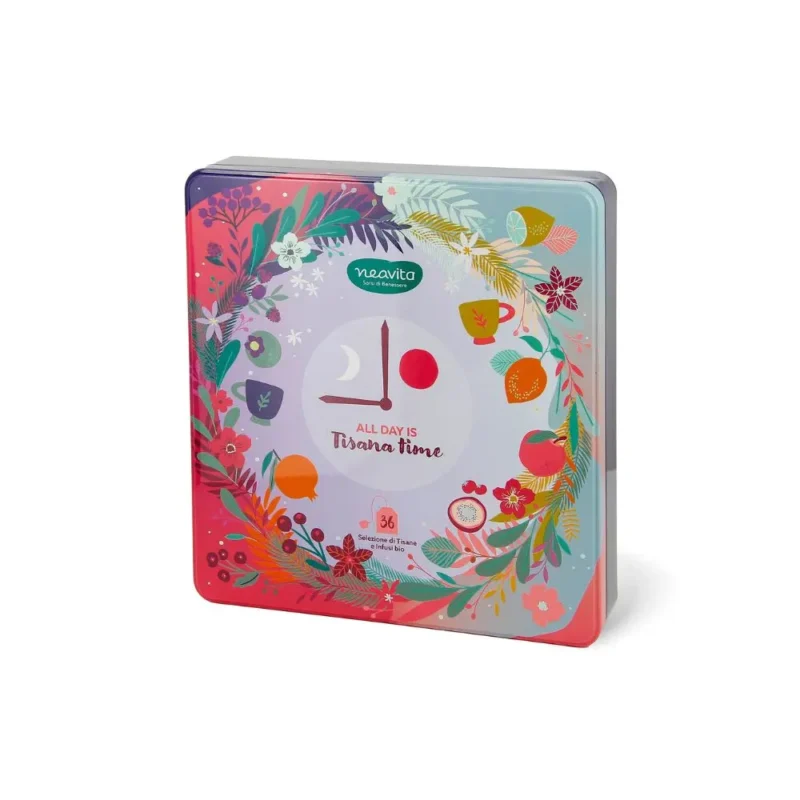 Neavita All Days is Tisana Time - Cofanetto in Latta con Tisane e Infusi, 36 filtri