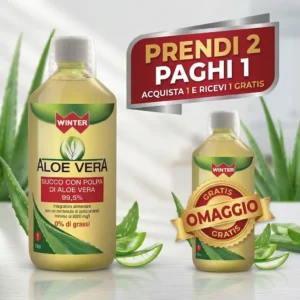 Winter Aloe Vera da Bere 99,5% Pura - 1 lt